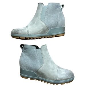Sorel Evie II Chelsea Bootie Color:Quarry/Grill Size:7
